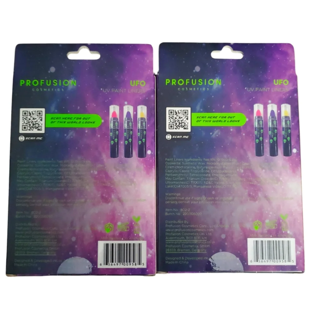 (2) Profusion Cosmetics UFO UV Paint Liners 3 Pack